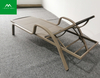 Chaise longue de plage de chaise de piscine de patio imperméable en aluminium extérieur