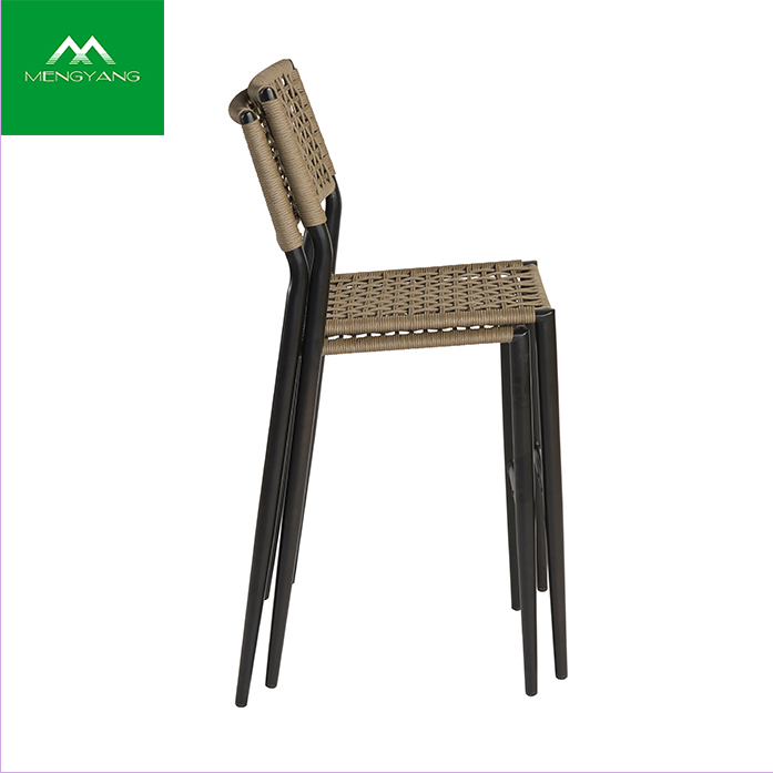 Tabouret de bar haut empilable de loisirs de bistro moderne